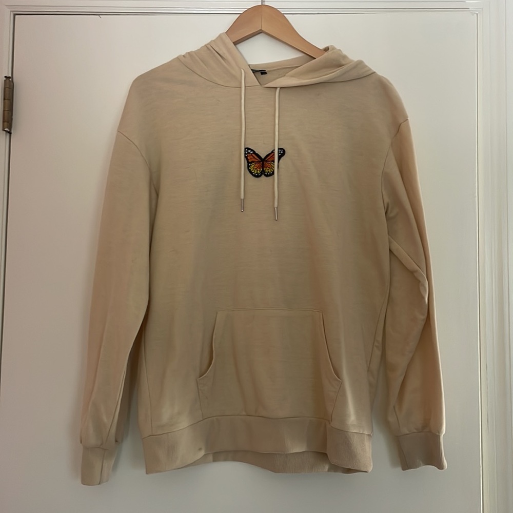 Shein tan hoodie size small